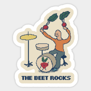 The Beet Rocks - 8bit pixel art Sticker